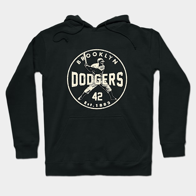 Jackie Robinson Dodgers 2 by Buck Tee Hoodie by Buck Tee